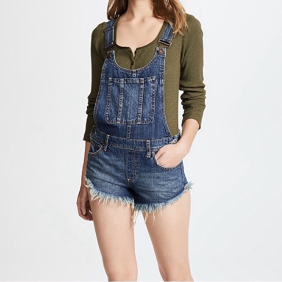 Free People Denim - Free People Summer Babe High Lol Jean Overalls